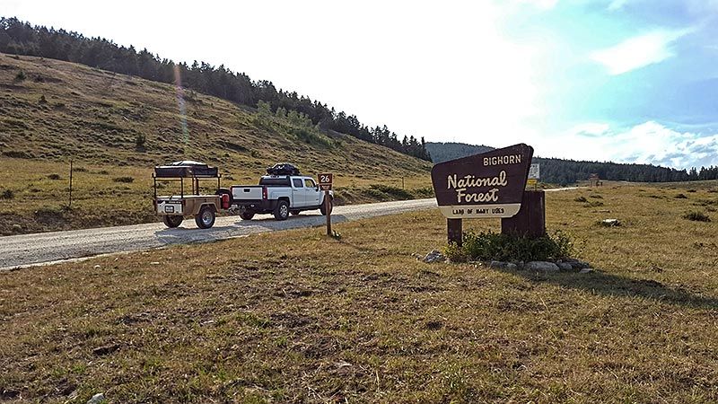 Bighorn National Forest Entrance