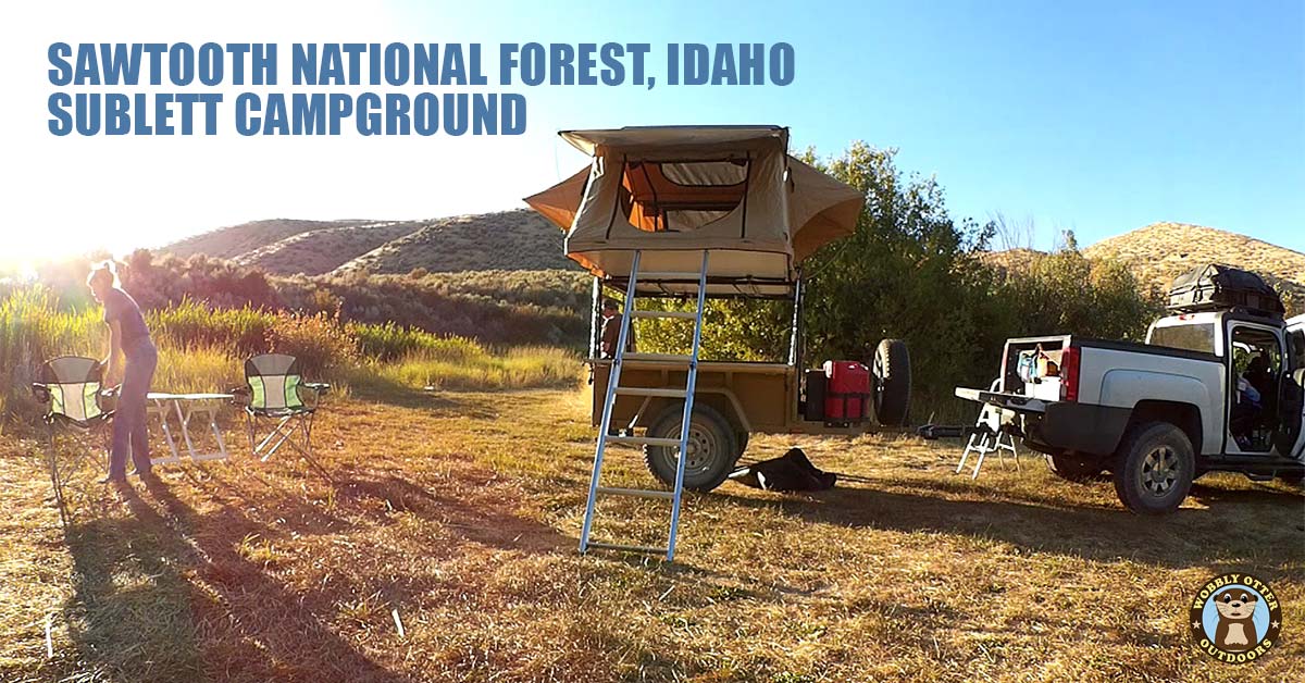 Camping at Sublett Campground in the Sawtooth National Forest of Idaho