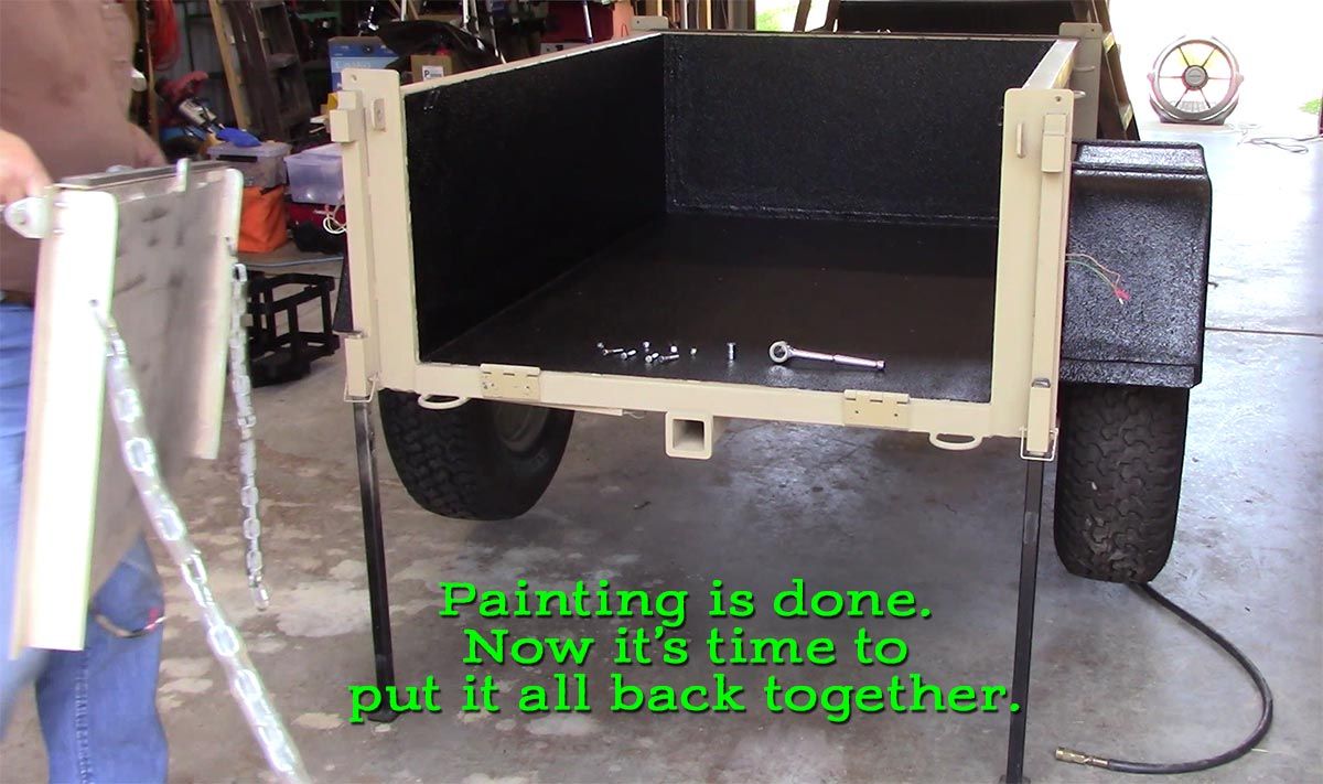 Reassembly Begins - Morris Mule Trailer Makeover