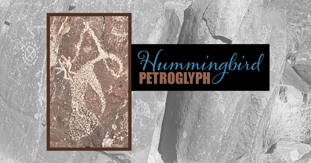 Three Rivers Petroglyphs Site - Hummingbird