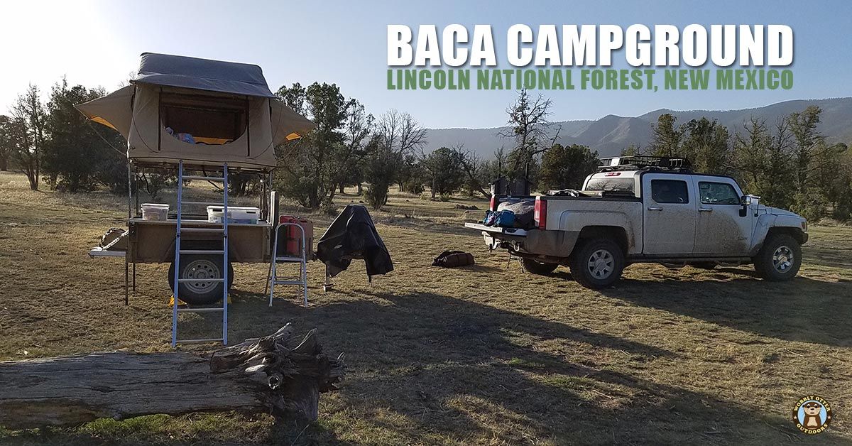 George & Ike at Baca Campground, Lincoln National Forest, New Mexico