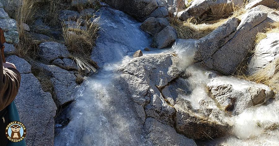 Frozen Spring along Pine Tree Loop Trail in the Organ Mountains