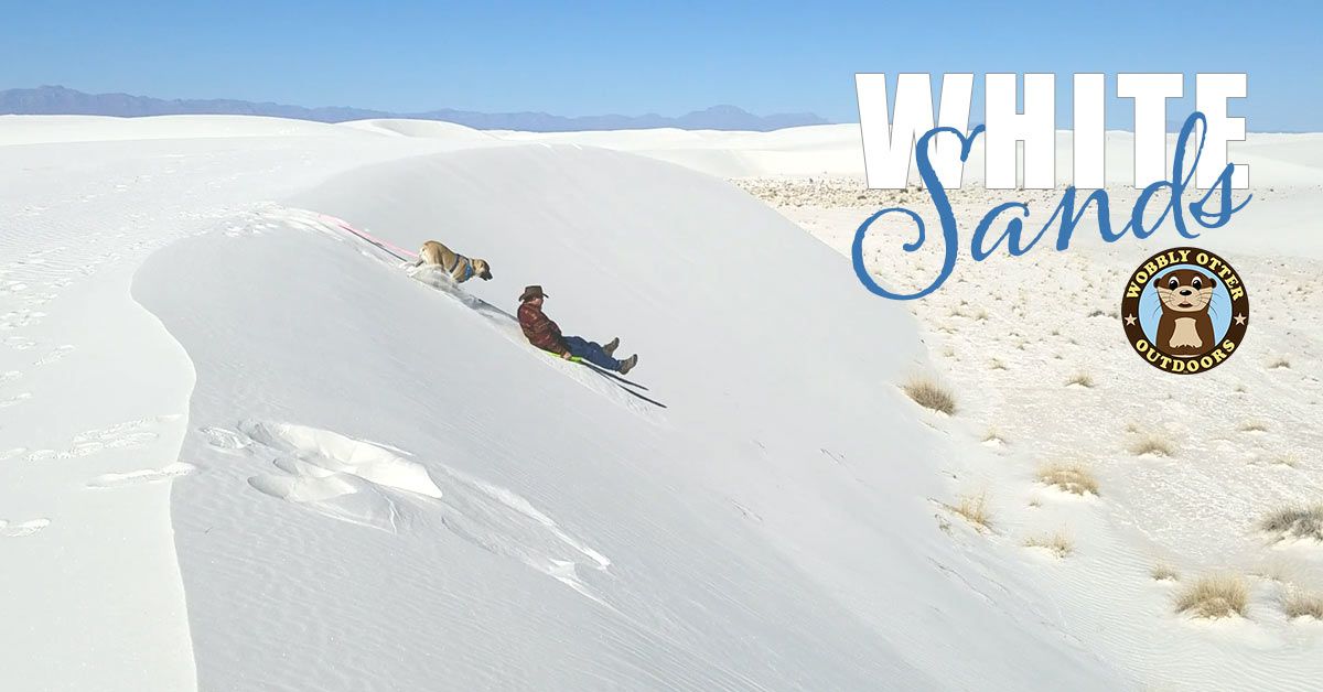 Sledding at White Sands National Monument