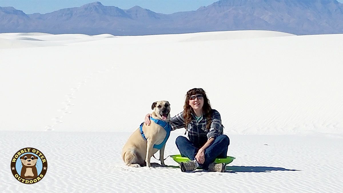 Viva and Cris at White Sands National Monument