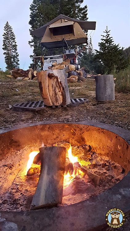 20160824 202250 fire and tent Flat Canyon CG Manti LaSal Natl Forest fire tent 750h